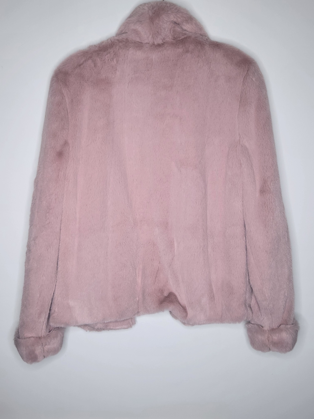 NWT! Messini Cozy Blush Pink Faux Fur Teddy Glam Barbiecore Plush Jacket Size M. - Picture 4 of 11
